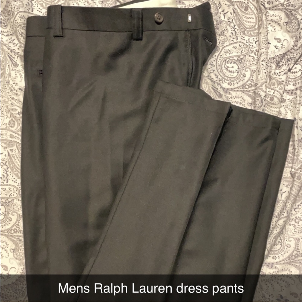 Mens Dress Pants. Ralph Lauren 40x32 Black